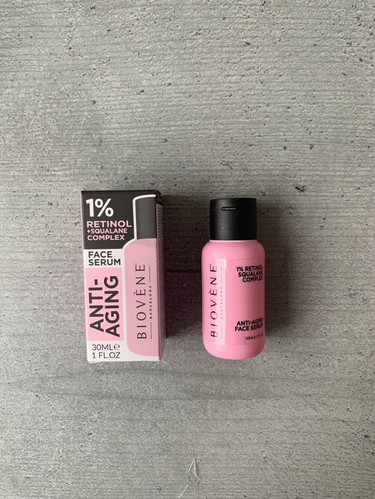 Biovene Anti-Aging 1% Retinol Squalane Complex Serum 30ml bottle — 抗老化精華液,巴塞隆拿Clean Beauty品牌,無Paraben無香料,香港護膚品