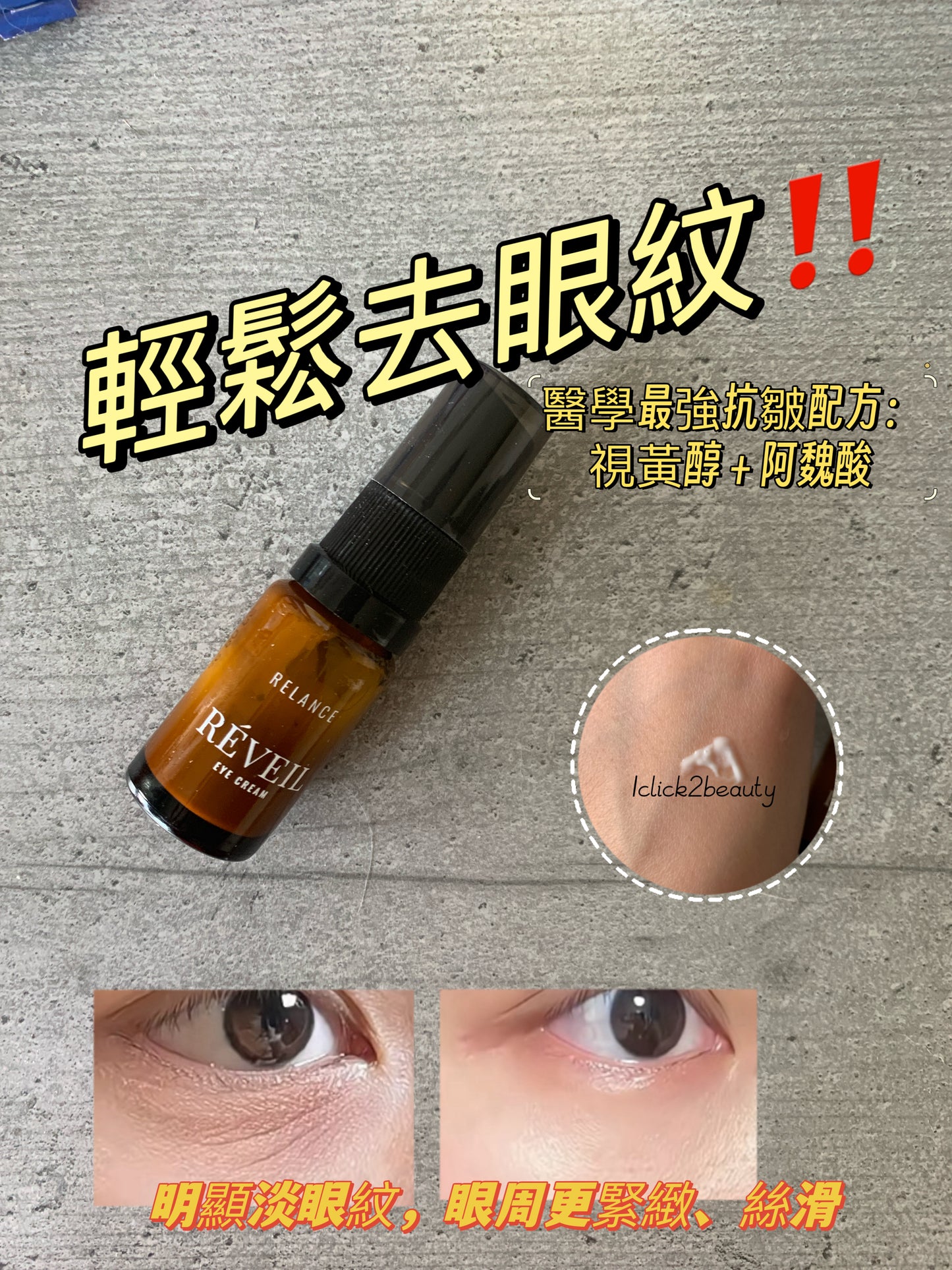 烏克蘭 Relance 視黃醇+阿魏酸煥膚眼霜 10ml