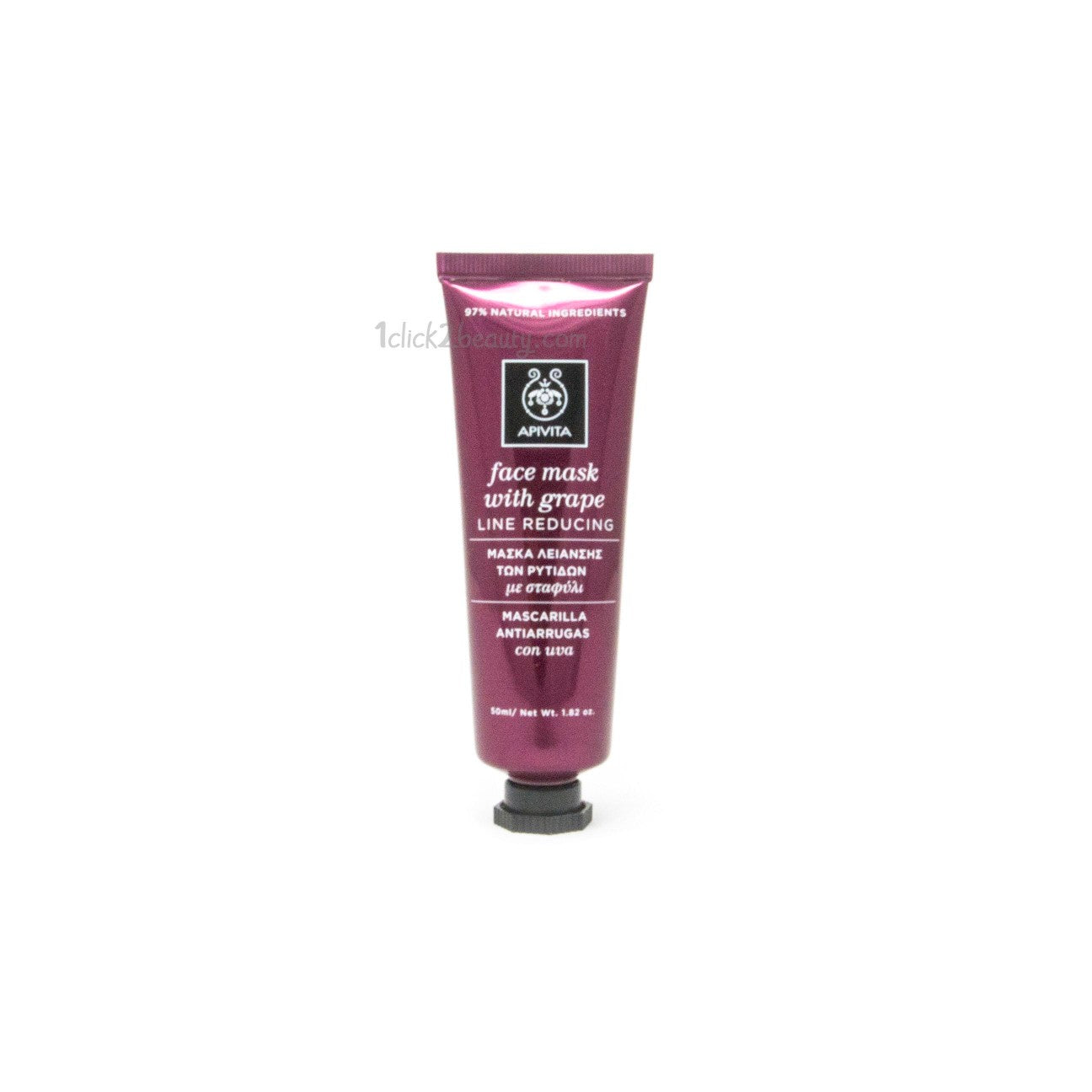Apivita face mask with grape line reducing 葡萄籽緊膚面膜 50ML - 1click2beauty