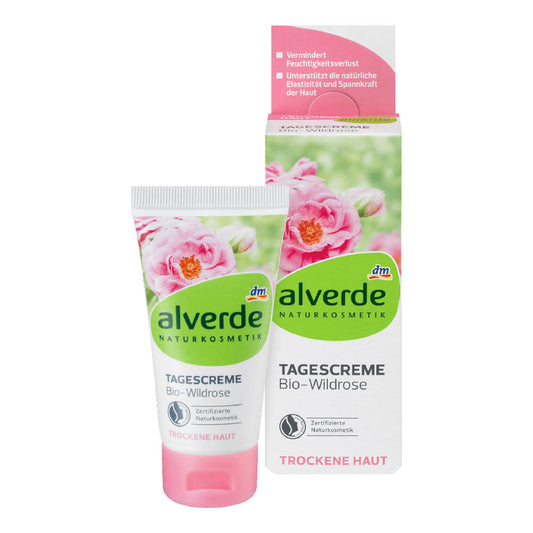 Alverde 有機野玫瑰日霜 50ML - 1click2beauty