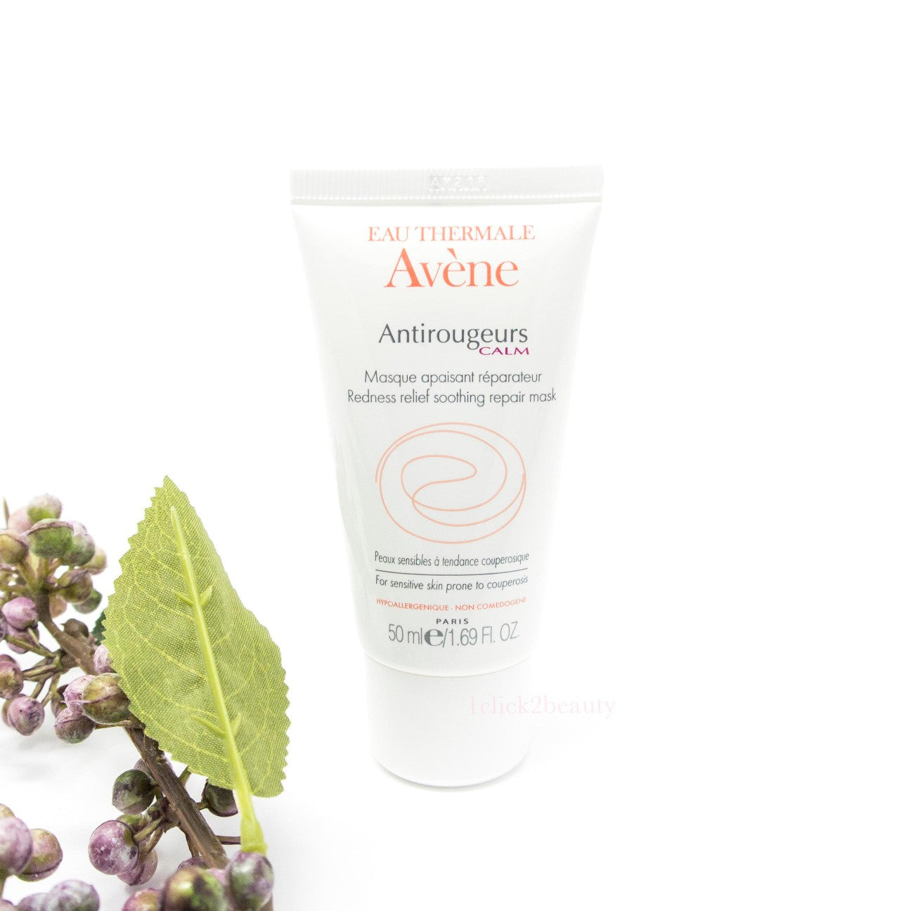 Avene 修護退紅面膜 50ml - 1click2beauty