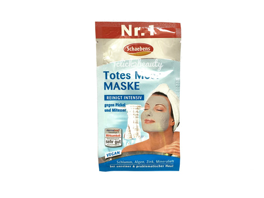[堪稱德國銷量最高面膜] Schabens Totes Meer Maske 深層清潔死海泥面膜 5片x 15ml - buy European skincare in Hong Kong - 1click2beauty