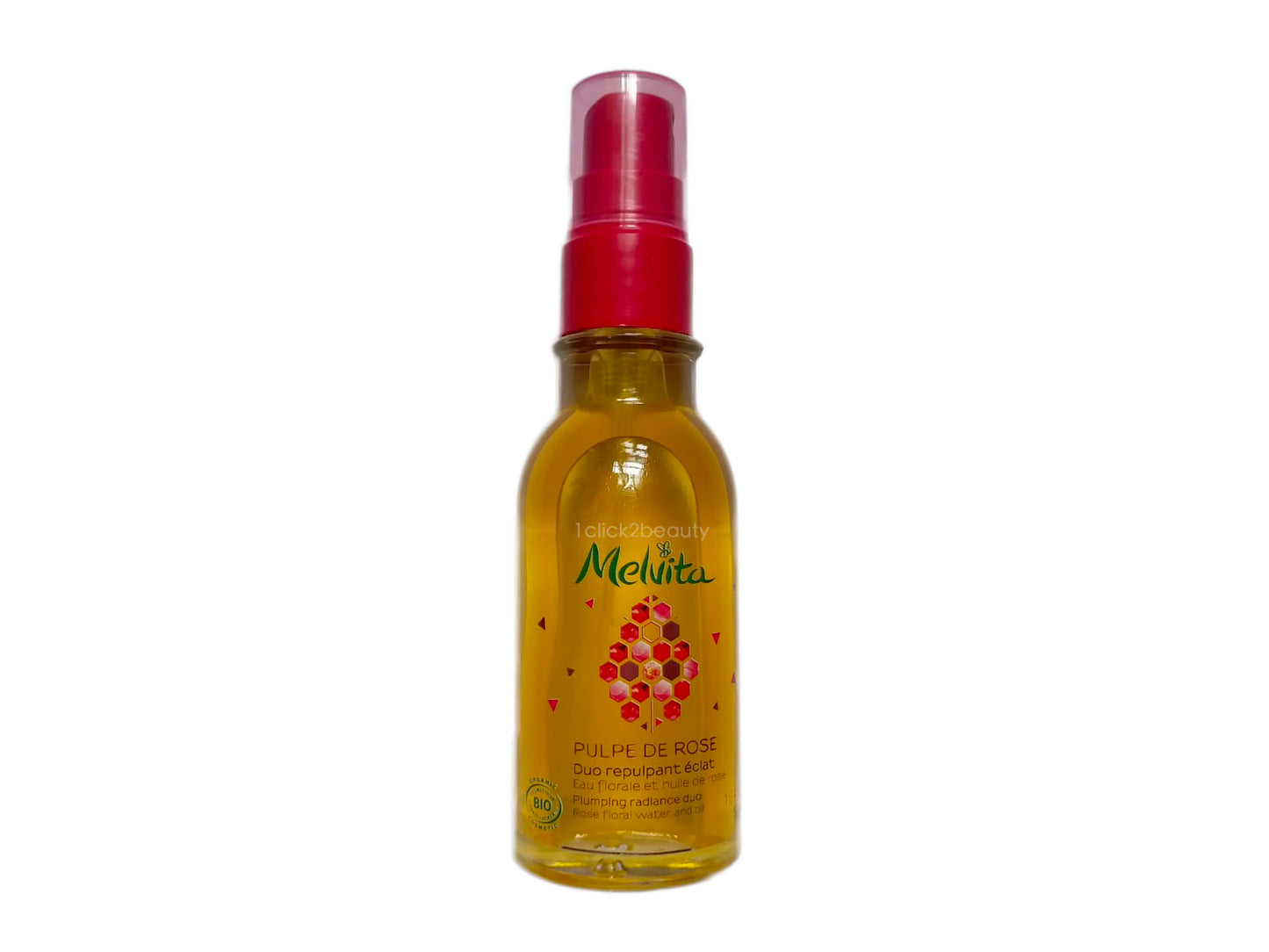 Melvita 有機玫瑰果高效抗氧水油亮肌液 50ML - 1click2beauty