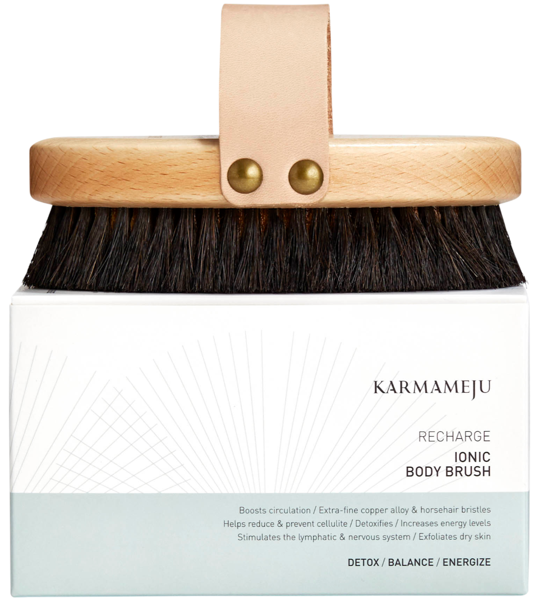 [去背部暗粒有計]KARMAMEJU Ionic Body Brush 離子嫩膚刷 - buy European skincare in Hong Kong - 1click2beauty