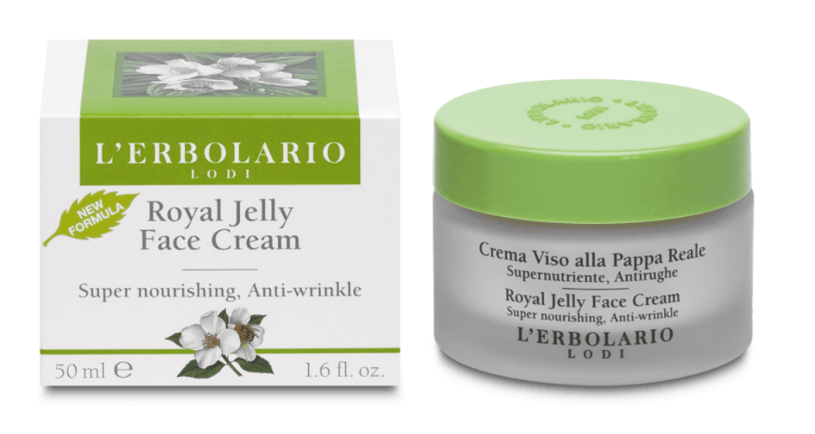 意大利Lerbolario Royal Jelly Face Cream 蜂王漿面霜 50ml - buy European skincare in Hong Kong - 1click2beauty