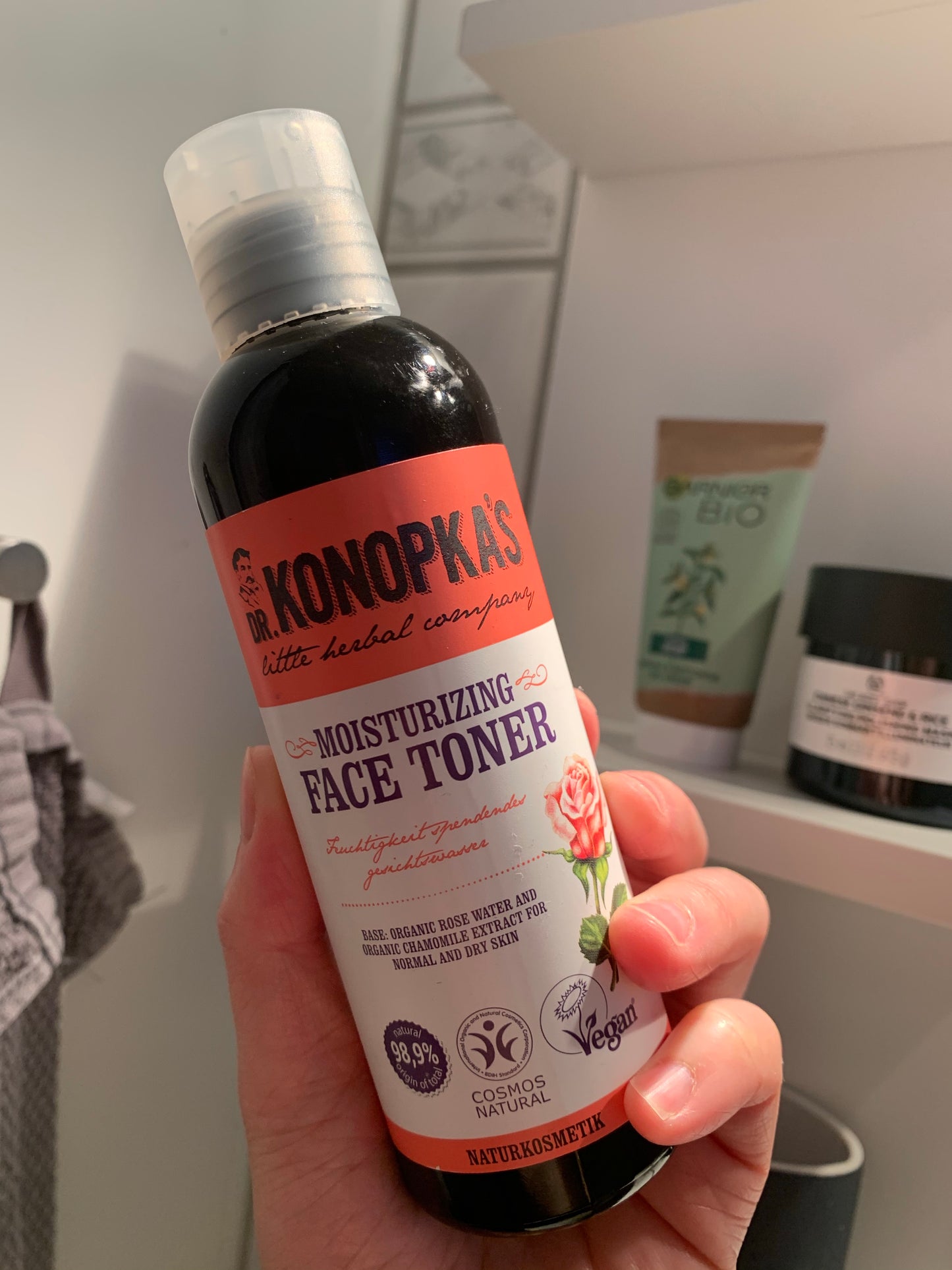DR. KONOPKA'S Moisturizing Rose Face Toner Normal & Dry Skin 天然玫瑰花保濕爽膚水 250ml - 1click2beauty