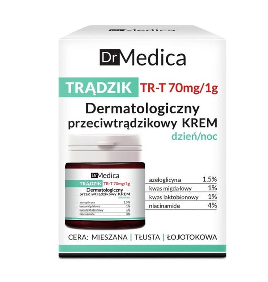 Dr. Medica Dermatological Anti-Acne Cream,專為痘痘肌設計,蘊含抗菌消炎成分,有效抑制痘痘滋生,消炎鎮定,加速痘痘癒合