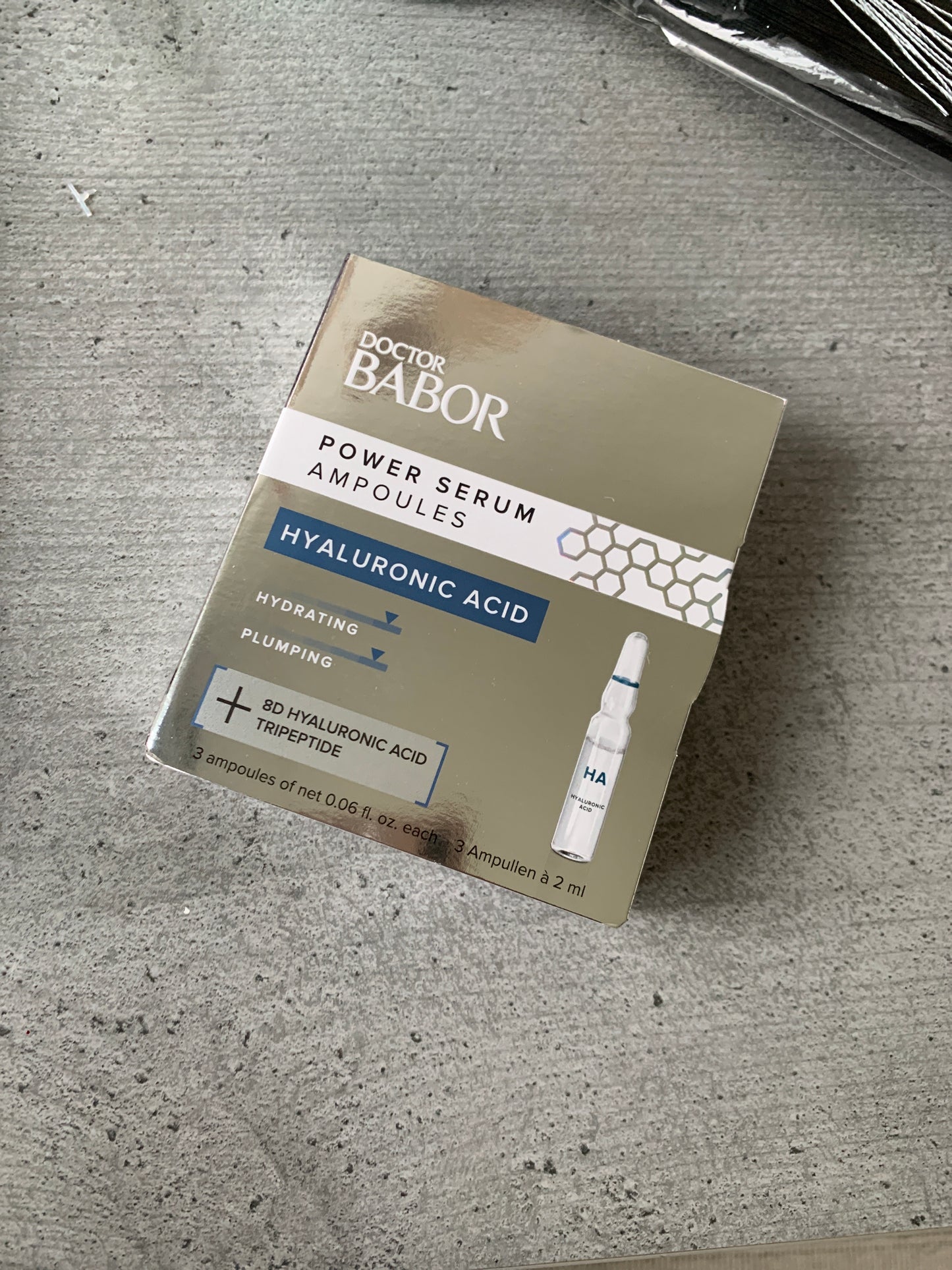 Babor 高濃度透明質酸精華安瓶 HKD88/3枝 ，只得1盒！！