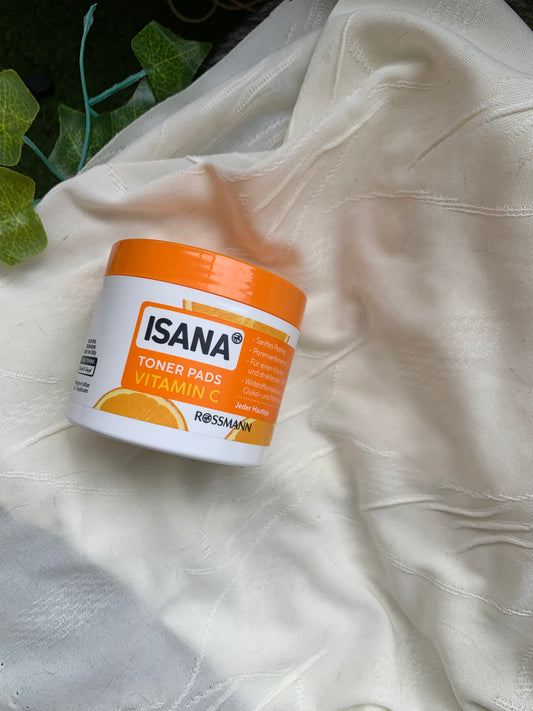 ISANA Vitamin C Toner Pads 德國藥妝維他命C化妝棉 60片 - 1click2beauty
