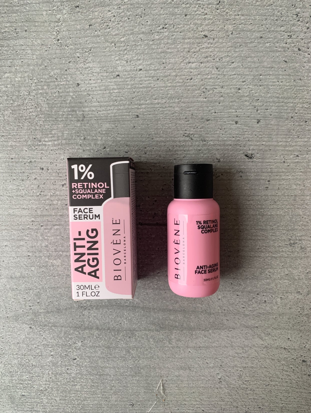 Biovene Anti-Aging 1% Retinol Squalane Complex Serum 30ml bottle — 抗老化精華液，巴塞隆拿Clean Beauty品牌，無Paraben無香料，香港護膚品