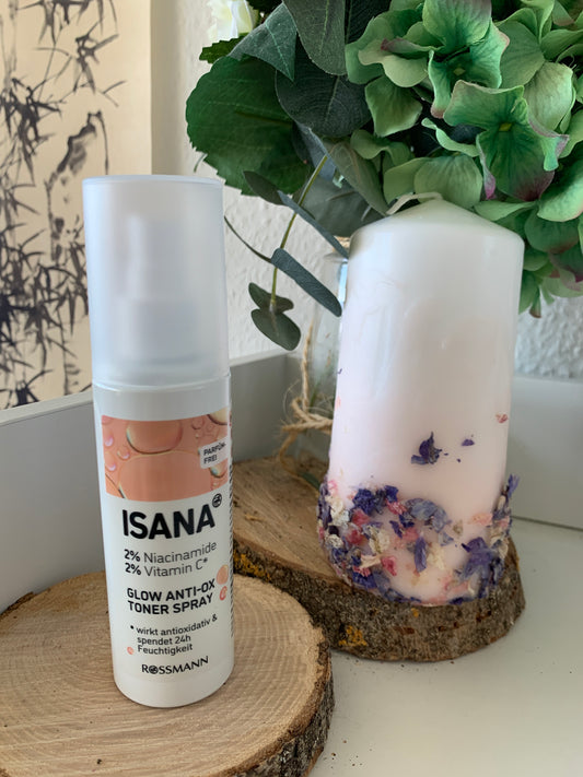 ISANA Glow Anti-Ox Toner Spray - 抗氧化保濕噴霧 | 提亮膚色 | 維他命E + 泛醇 | 德國開架護膚