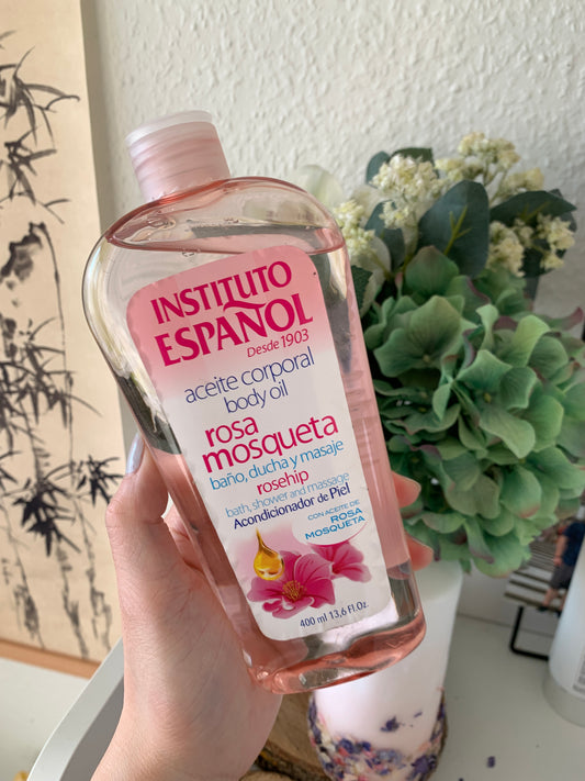 Instituto Español 100%冷壓玫瑰果身體油 - 美白去印、淡紋保濕,西班牙天然有機配方