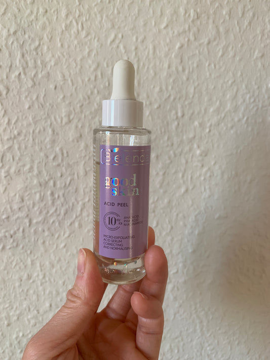 Bielenda Good Skin扁桃酸去角質面部精華 - 專為抗暗瘡及美白設計的去角質精華,富含扁桃酸,有效去除死皮,清潔毛孔,改善暗沉,淡化痘疤,適合所有膚質使用。