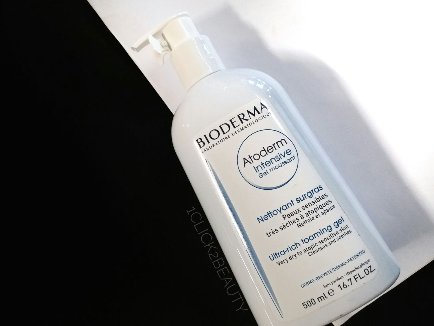 Bioderma Atoderm ultra rich foaming gel  強效滋潤潔膚啫喱 400ml - 1click2beauty