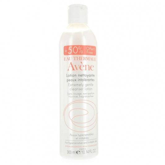 Avene extremely gentle cleanser lotion 修護潔面乳 50%增量裝 300ml - 1click2beauty