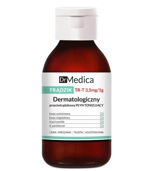 面對痘痘困擾,Dr. Medica Dermatological Anti-Acne Tonic帶來全面呵護。含天然水楊酸,溫和調理肌膚,減少痘痘形成,加速修復。