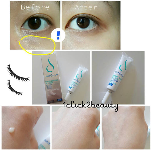 Coup d'Éclat 眼部精華 採用精選的植物萃取成分,如咖啡因、維生素C等,能有效淡化黑眼圈,減少眼部浮腫,緊緻眼周肌膚,改善眼部細紋,提升眼周肌膚彈性,讓雙眸重拾明亮光彩。