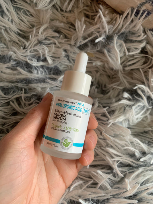 Biovene 強效保濕精華液,10% 透明質酸和蘆薈,深層保濕,修復乾燥肌膚,讓您擁有水潤光滑的肌膚