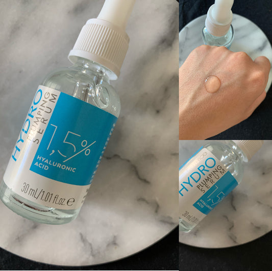 Catrice Hydro Plumping Serum,含有透明質酸和泛醇,為你的肌膚提供持久的保濕效果,使其看起來更加豐滿和光滑。