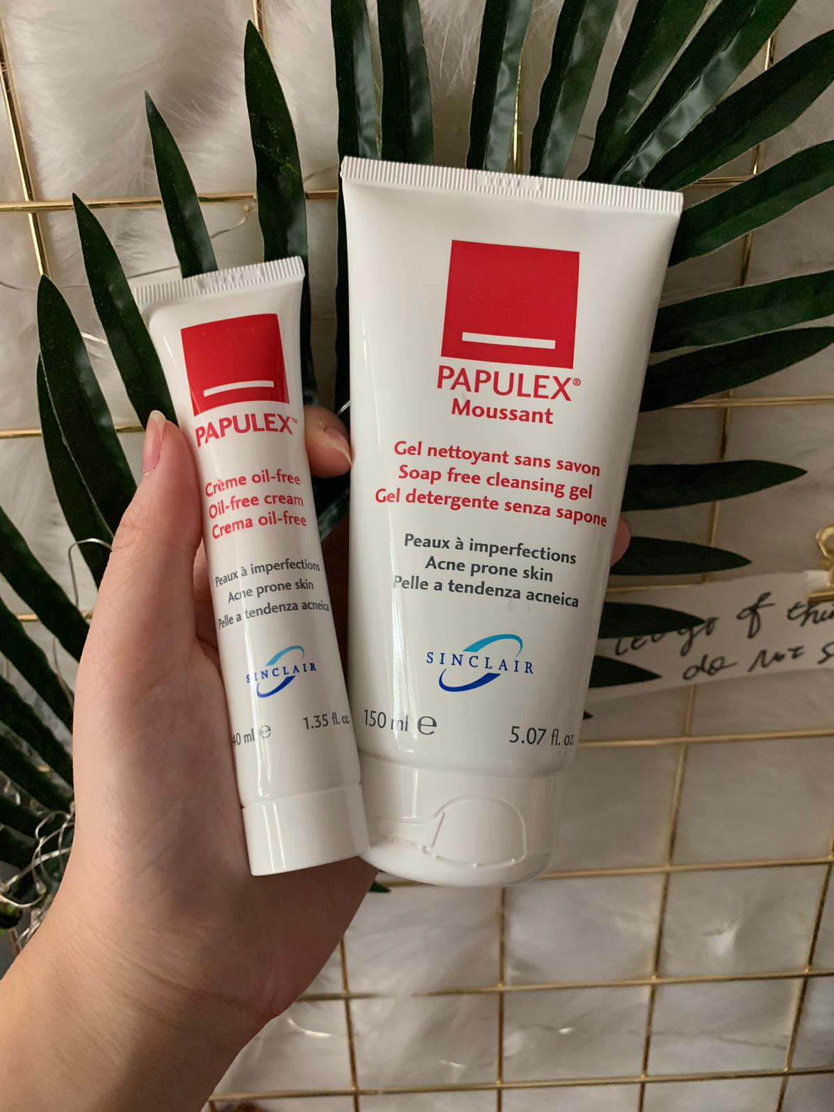 Papulex set (Papulex oil free cream 40ml +  soap free cleansing gel 150ml) - buy European skincare in Hong Kong - 1click2beauty